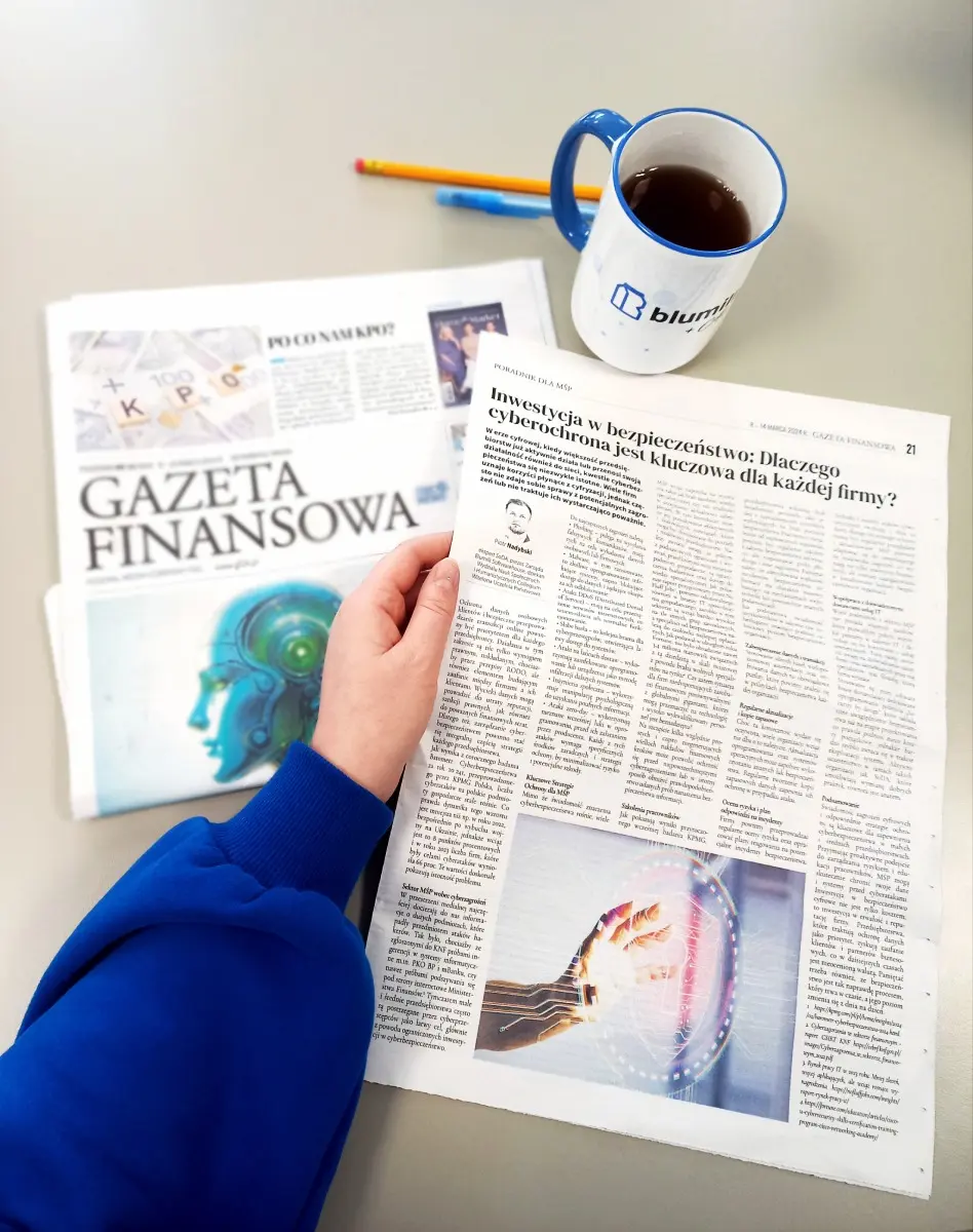 New cybersecurity tips – article by Piotr Nadybski in Gazeta Finansowa